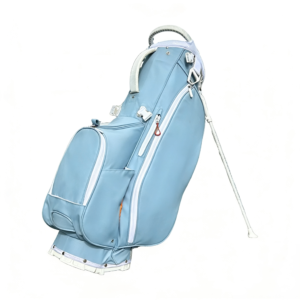 Custom 5 Way Divider Blue Nylon Golf Stand Bag