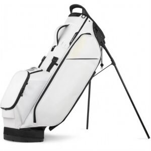 Custom 5 Way Top White Golf Bags with Stand