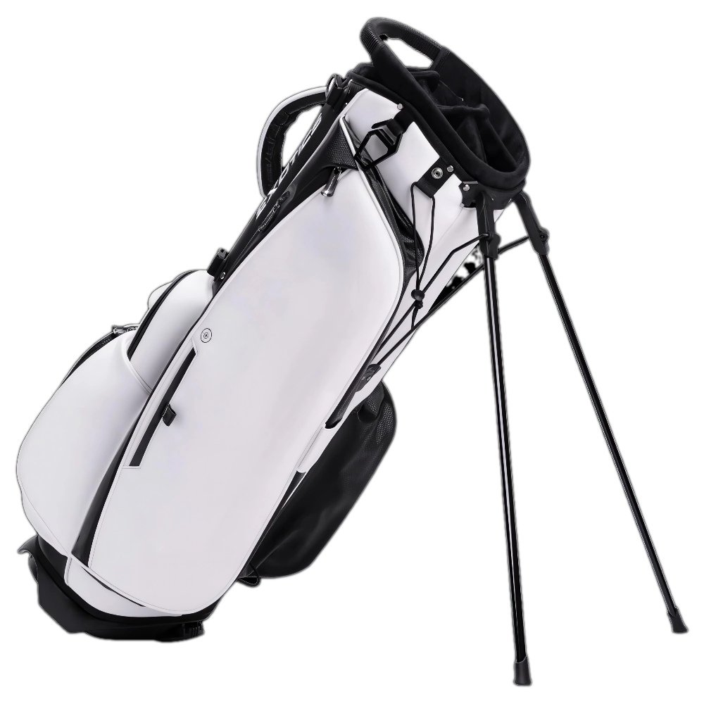 Custom 7 Way White Leather Golf Bags for Sale 1 Custom 7 Way White Leather Golf Bags for Sale
