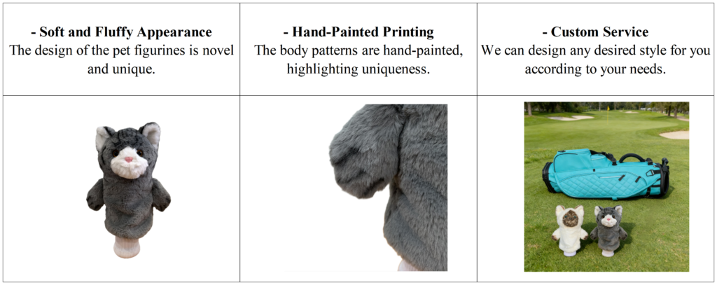 Custom Pet Golf Club Covers Details