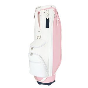Custom Pink and White PU Leather Staff Golf Bags