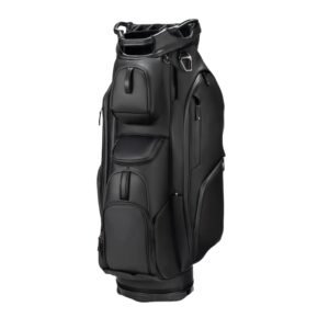 Custom Waterproof Leather Golf Cart Bag Black