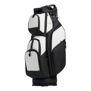 Custom White Leather 14 Way Full Length Divider Cart Bags