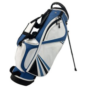 Custom White and Blue Junior Golf Bag