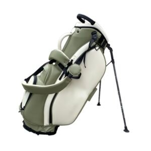 Lightweight PU Leather Golf Carry Bag with Stand