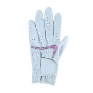 Personalised White Leather Golf Gloves Women