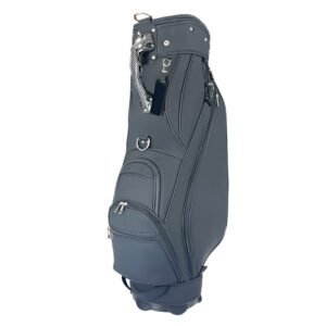 Personalized Black Leather Staff Golf Bags