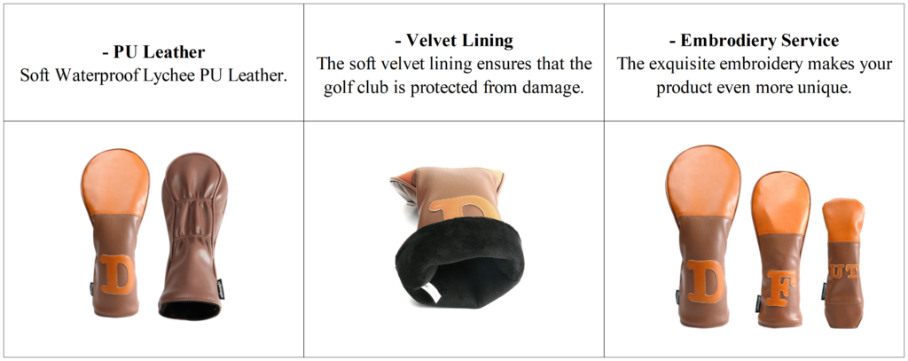 Personalized OEM Golf Club Covers details