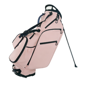 Personalized Pink PU Leather Golf Bag Womens