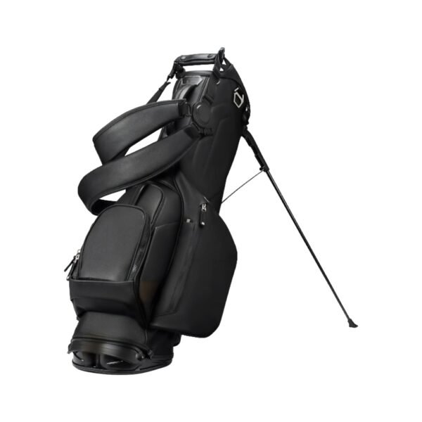 B2B Black Leather 4 Way Top Golf Stand Bag Wholesale - Custom Golf