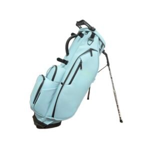 B2B Leather 6 Way Blue Golf Stand Bags