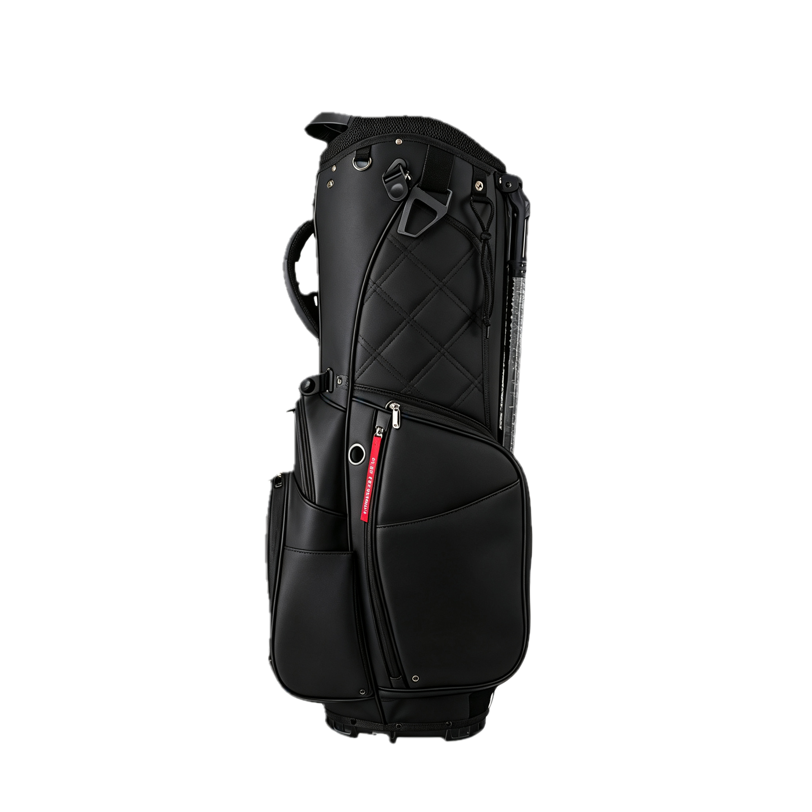 B2B OEM Black Golf Stand Bag with Premium PU Material