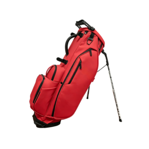 B2B Red PU Leather Golf Stand Bag Wholesale