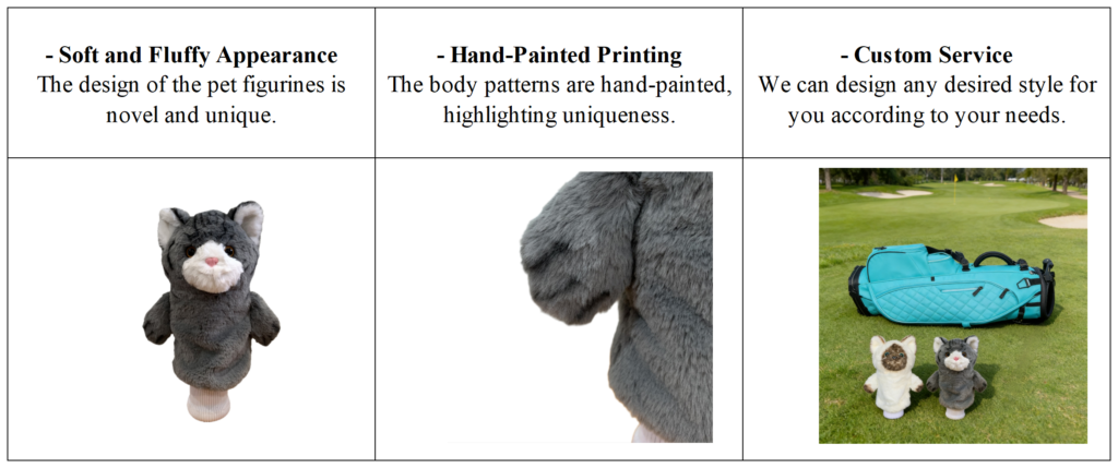 Custom Animal Golf Head Covers details