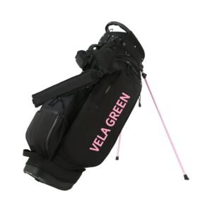 Custom Lightweight Black Nylon Golf Stand Bag B2B