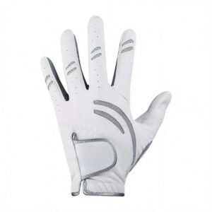 Custom White PU Leather Golf Gloves