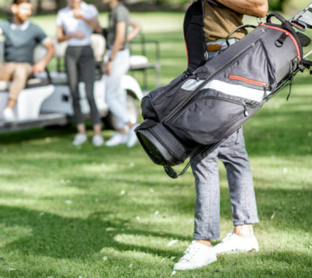 GRS certified recycled material golf bags for B2B bulk orders