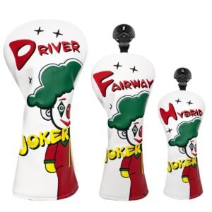 Personalized Embroidered Leather Wood Head Cover