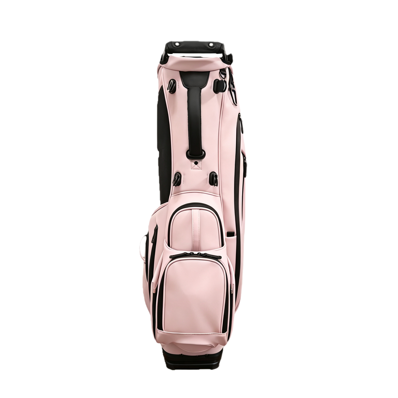 Pink 6 Way Divider Golf Stand Bags with Lightweight PU Material