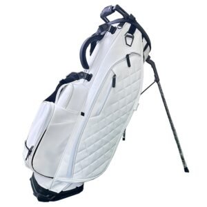 Premium White Leather Golf Stand Bags B2B Wholesale