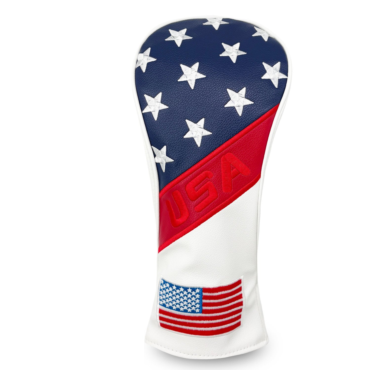 Best White PU Leather Golf Head Cover Manufacturers 4 Anti Yellowing PU Leather Wood Headcover