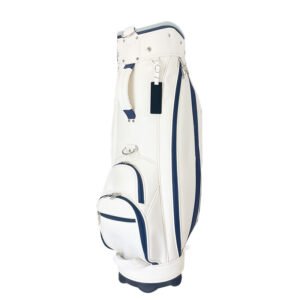 Custom Blue White PU Leather Staff Golf Bags