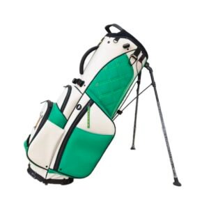 Custom Lightweight Green leather Golf Stand Bags Wholesale