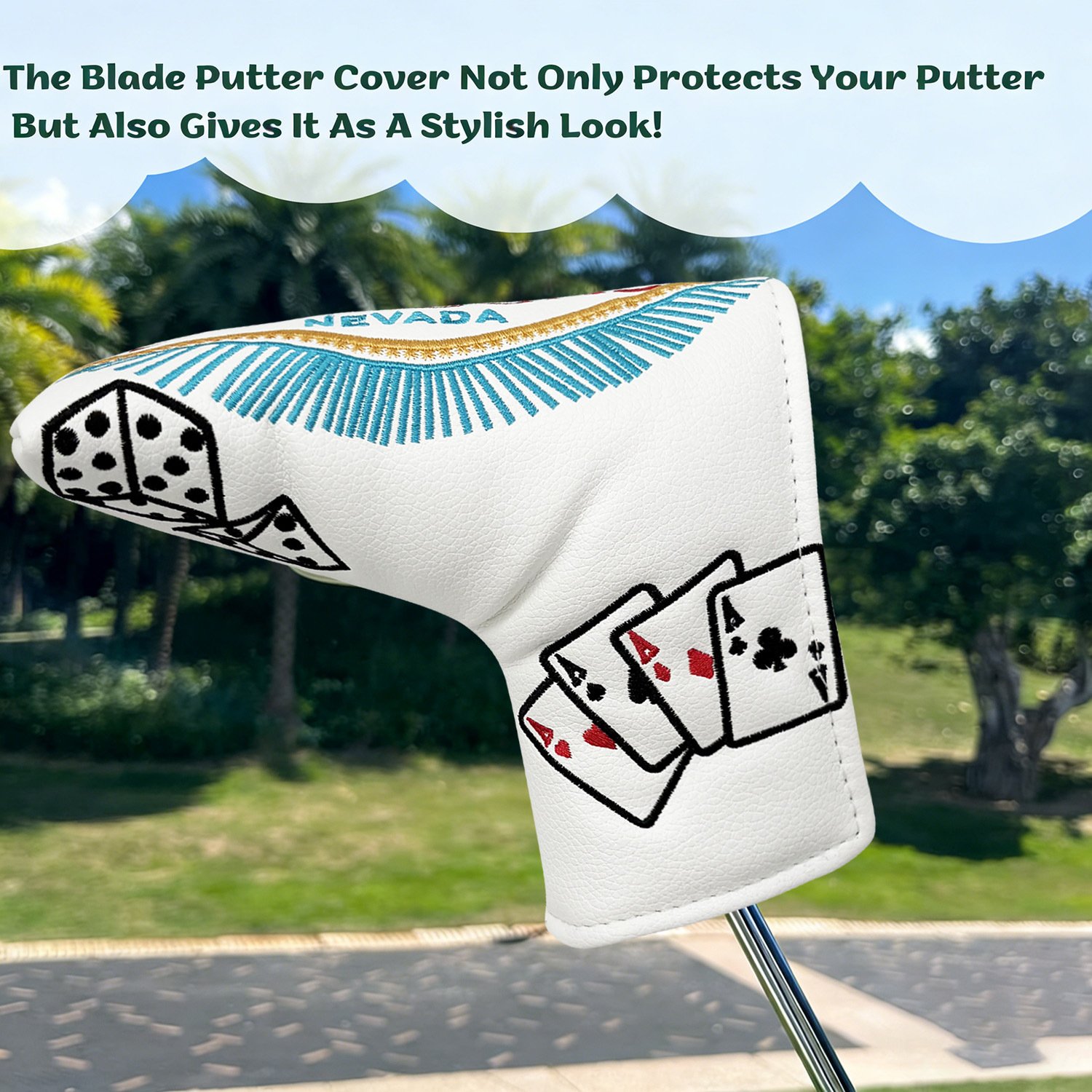 Custom Leather Golf Putter Headcovers Manufacturer 5 Durable Leather Golf Putter Covers For Sale