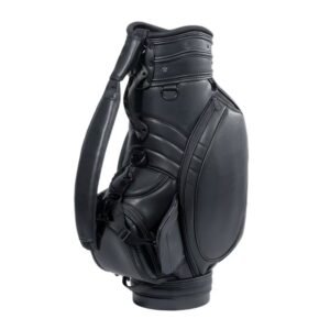 Full Custom Black Leather Golf Staff Bag
