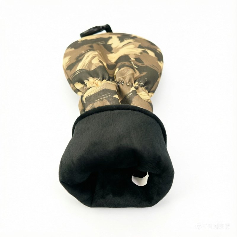 Camo Wood Leather Golf Headcover Factory 3 PU Leather Camo Driver Headcover With Velvet Lining