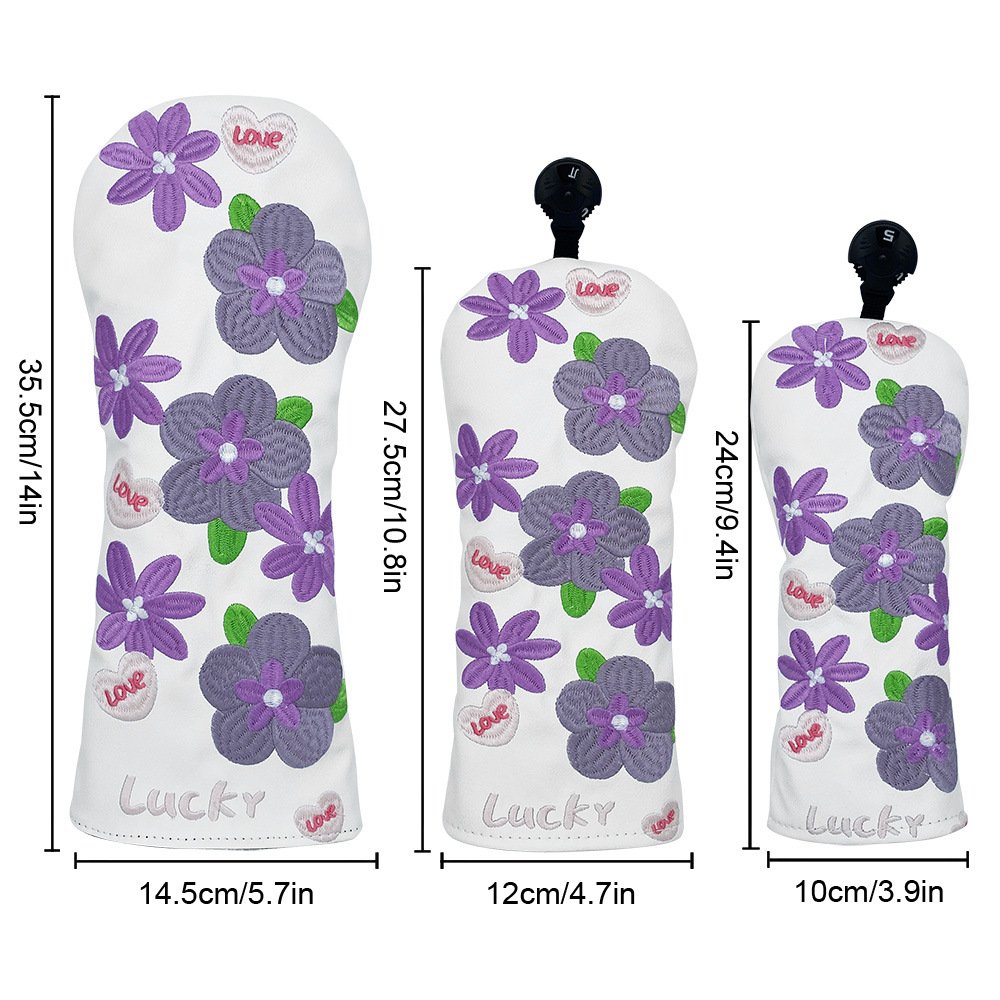 Personalized PU Leather Golf Headcovers for Sale 5 PU Leather Golf Wood Headcovers Wholesale