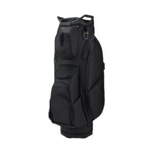 Personalized Black Leather Golf Cart Bags
