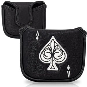 Best Black Mallet Putter Cover Golf Headcover Supplier
