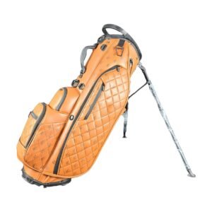 Custom 5 Way Top Waterproof Leather Golf Bag Supplier