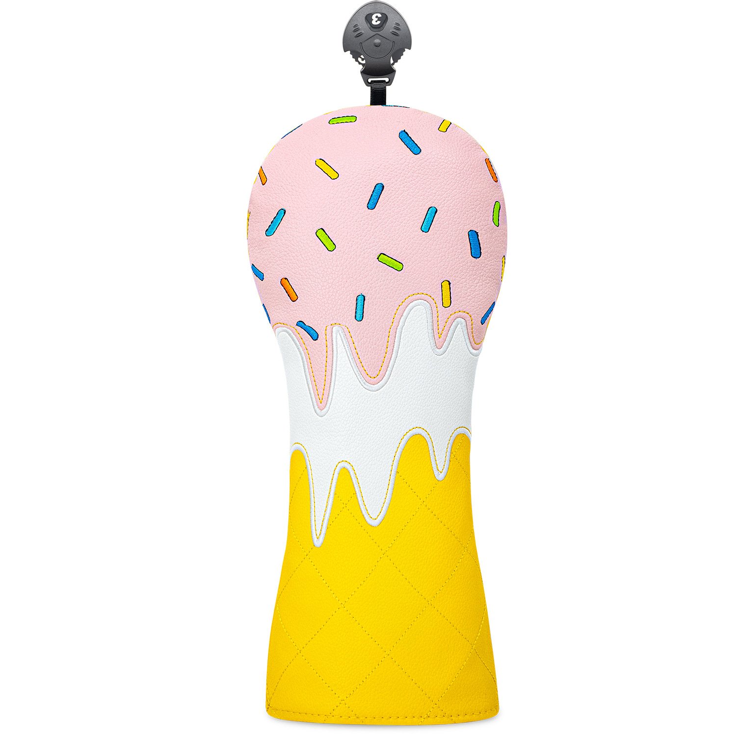 Golf Headcover Manufacturer Custom Leather Wood Cover 3 Custom Embroidered Golf Headcover With Velvet Lining