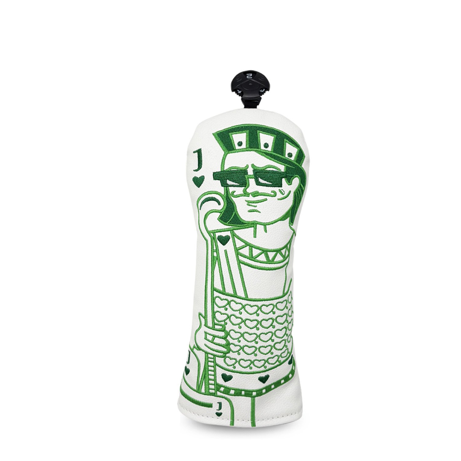 Custom White Leather Fairway Golf Head Cover Factory 2 Custom Fairway Leather Cover Manufacturer