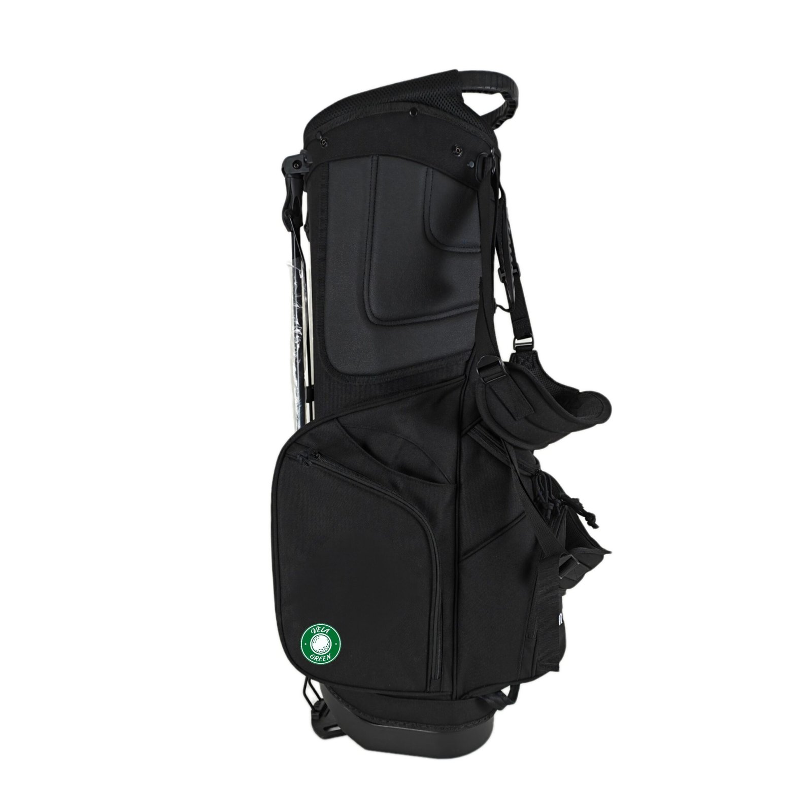Personalized Black Nylon Golf Bag Manufacturers 5 Custom Golf Bag With Open Mesh Bottle Holder And Ball Storage
