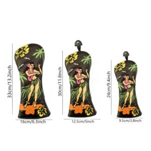 Custom Hawaii Embroidery Wood Sets Golf Headcover Factory