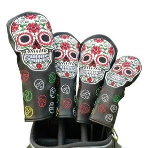 Custom Logo Black Leather Golf Headcover Supplier