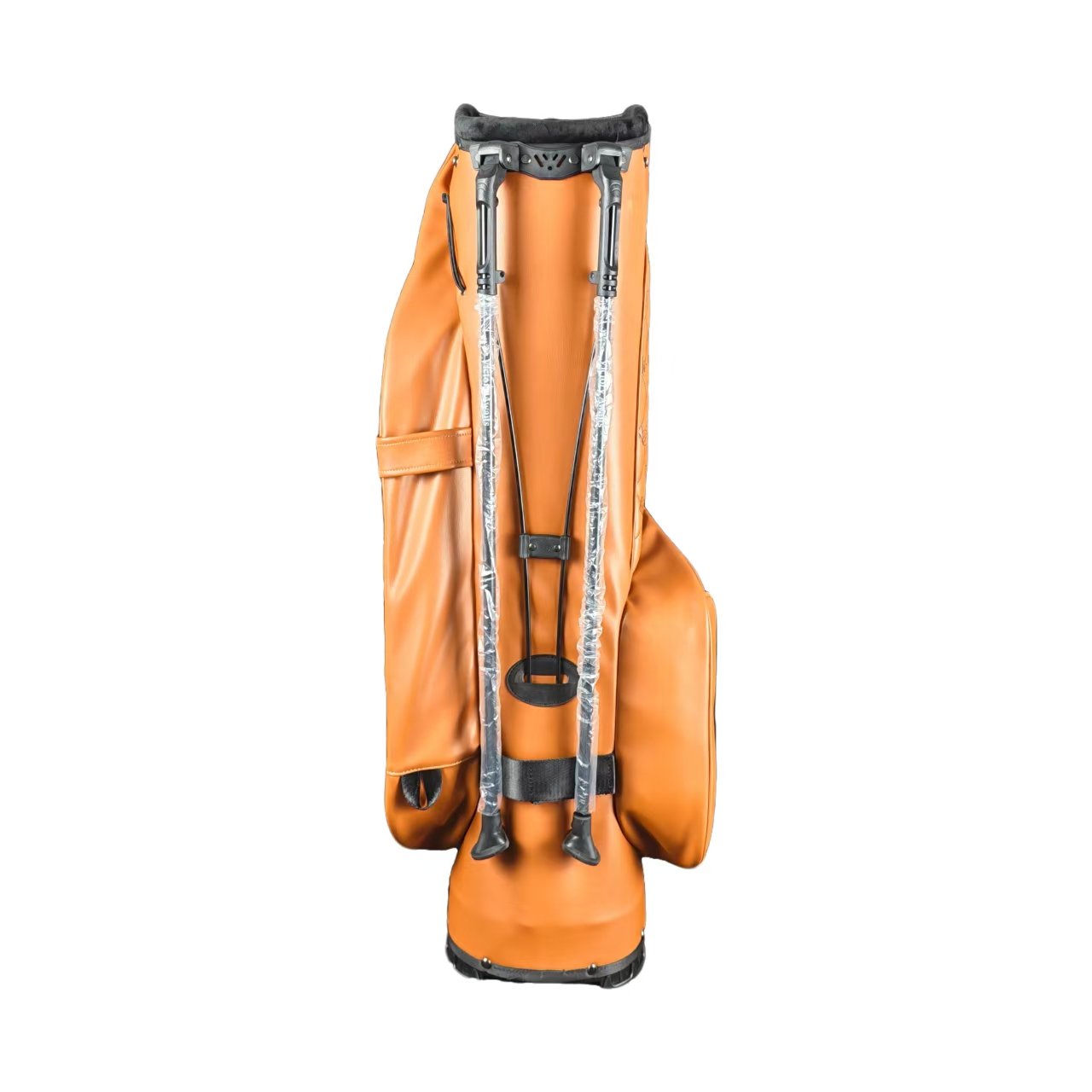 Custom 5 Way Top Waterproof Leather Golf Bag Supplier 5 Custom Printed Logo Multi Pocket Golf Leather Bag