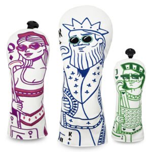Custom White Leather Fairway Golf Head Cover Factory