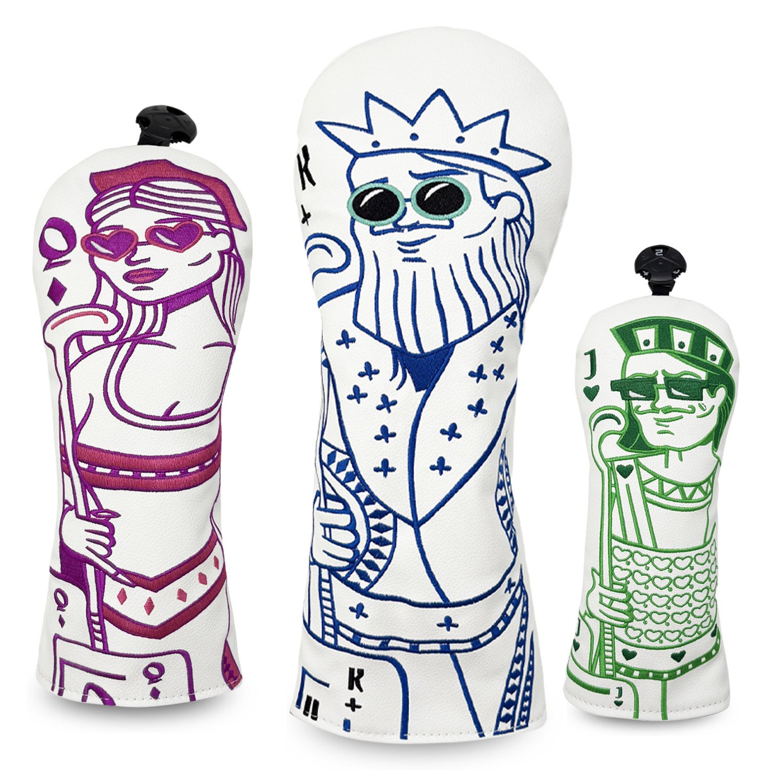 Custom White Leather Fairway Golf Head Cover Factory 1 Custom White Leather Fairway Golf Head Cover Factory