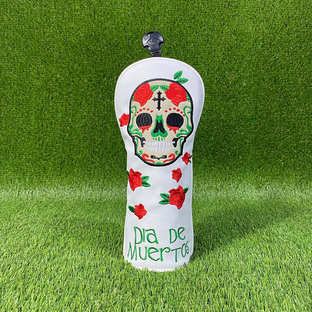 Best Skull Embroidery Hybird Golf Headcover Manufacturer 3 Durable Skull Embroidery Hybrid Headcover Manufacturers