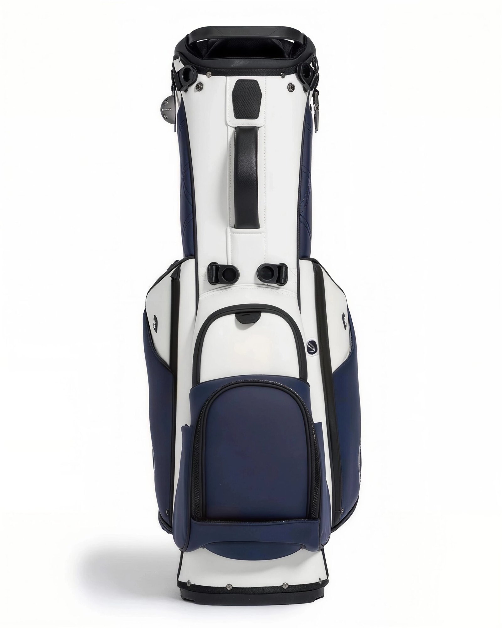Best 7 Way PU Leather Golf Bag Manufacturer 4 Magnetic Rangefinder Pocket On Pu Leather Golf Bag