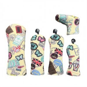 Nylon Printed Logo Driver Golf Headcover Manufacturers
