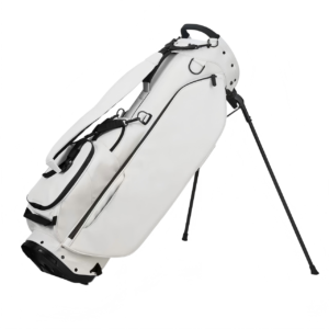 Personalized White Leather Golf Bag Supplier
