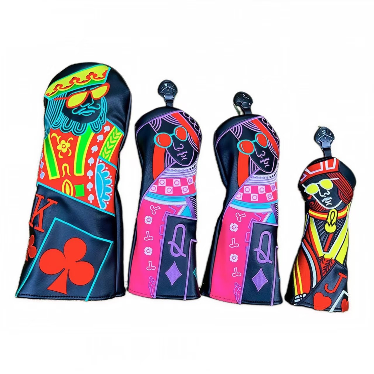 Premium Poker Embroidery Driver Sets Golf Headcover Supplier 1 Premium Poker Embroidery Driver Sets Golf Headcover Supplier