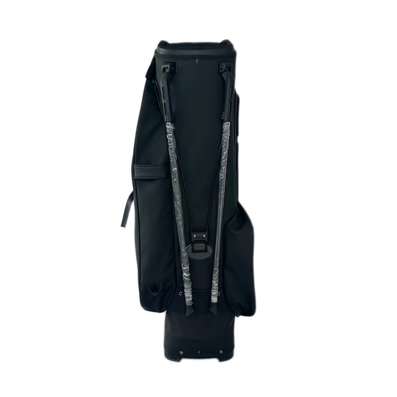 Black Leather 6 Way Top Custom Golf Bag Makers 4 Professional Golf Bag Maker With Embroidery Service Logo