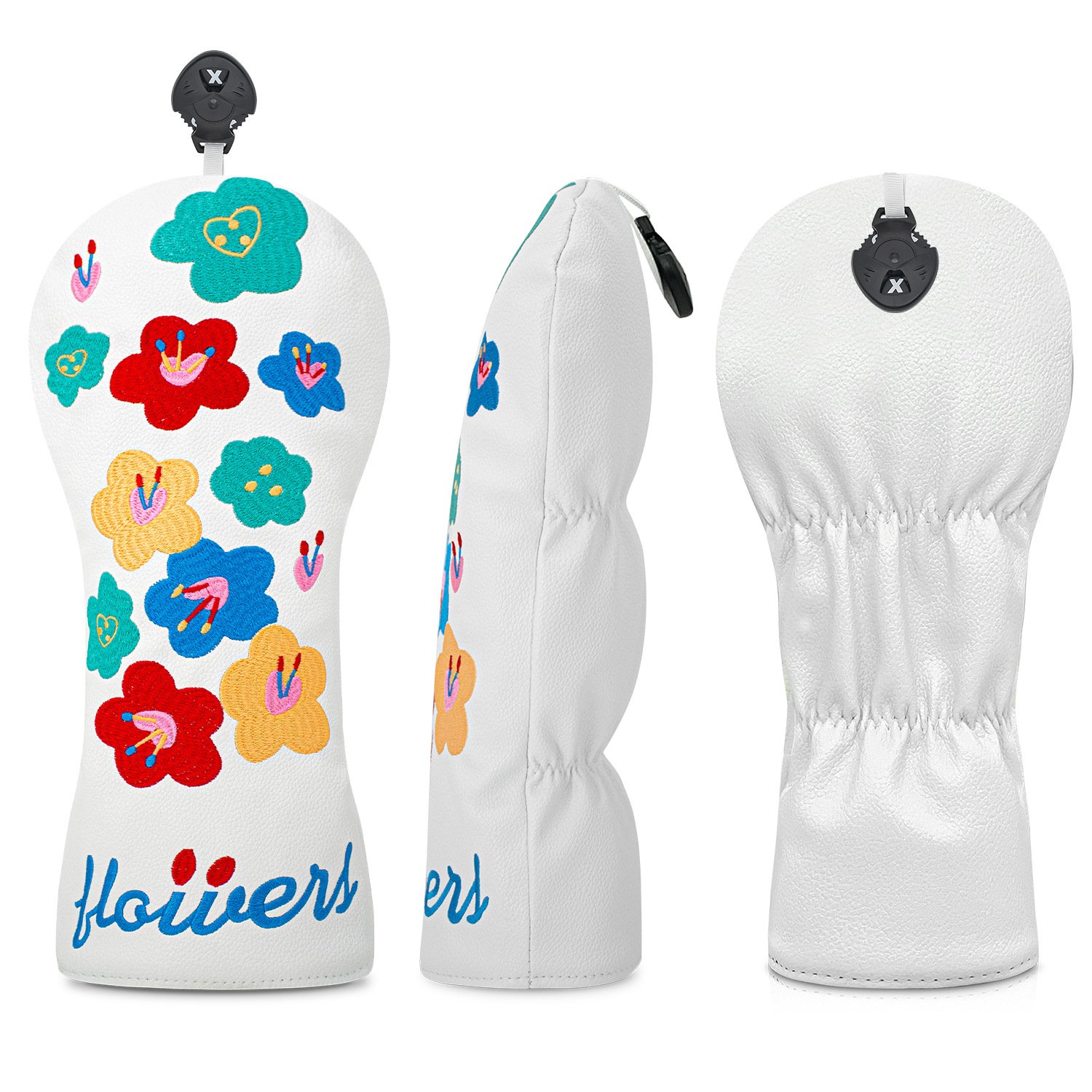 Best Embroidery Driver Golf Headcover Manufacturers 3 Soft Velvet Interior Driver Cover Supplier Elastic Bottom Anti Slip Design