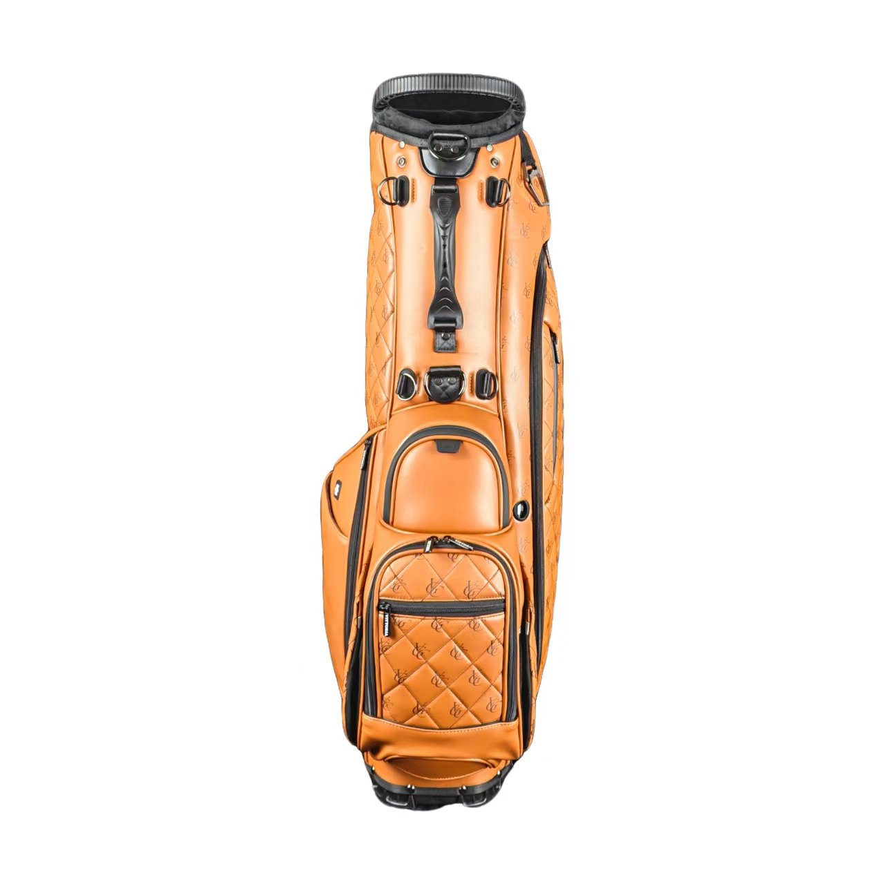Custom 5 Way Top Waterproof Leather Golf Bag Supplier 3 Waterproof Leather Golf Bag With Magnetic Rangefinder Pocket